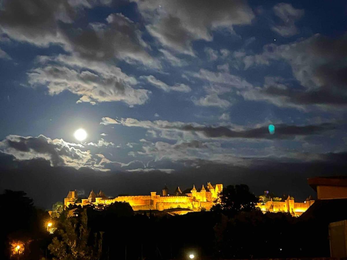 Chambre Avec Vue Panoramique Sur La Cite Medievale Καρκασόν Εξωτερικό φωτογραφία